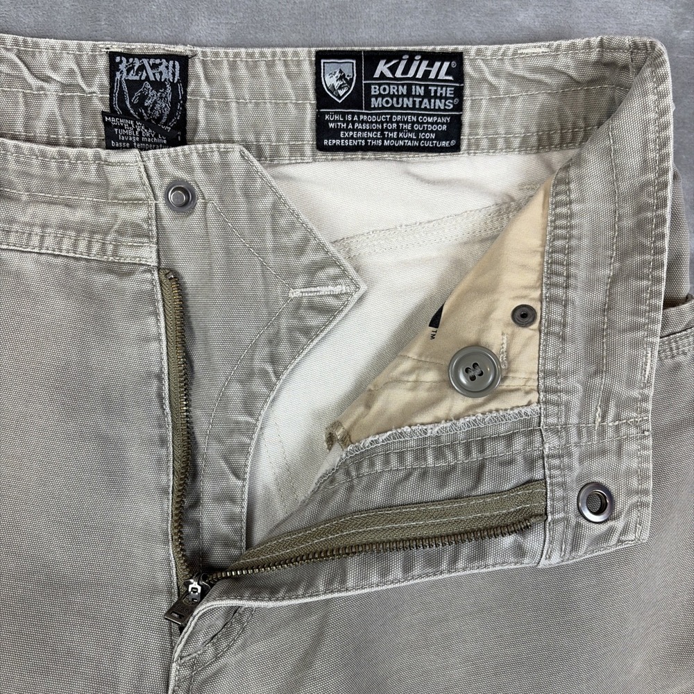 Kuhl Pants Mens 32x30 Tan Outkast Cotton‎ Kanvas Vintage Patina Dye Gorpcore - Picture 5 of 13